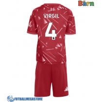 Fotballdrakt Barn Liverpool Virgil van Dijk #4 Hjemmedraktsett 2026-27 Kortermet (+ Korte bukser)